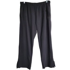 The North Face Mens XXL Black Fleece Lounge Sweatpants Zipper Ankle Pants 2XL